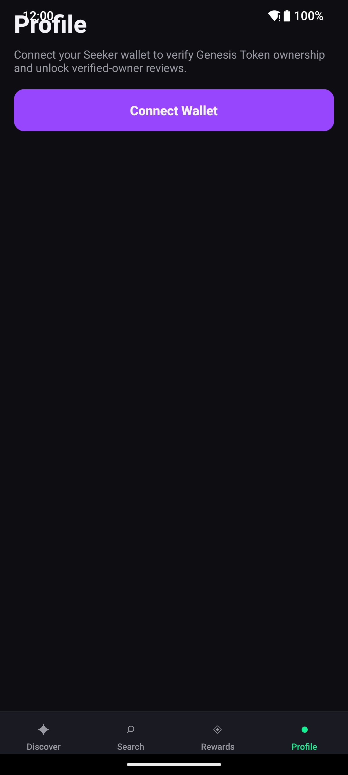 Verified profile